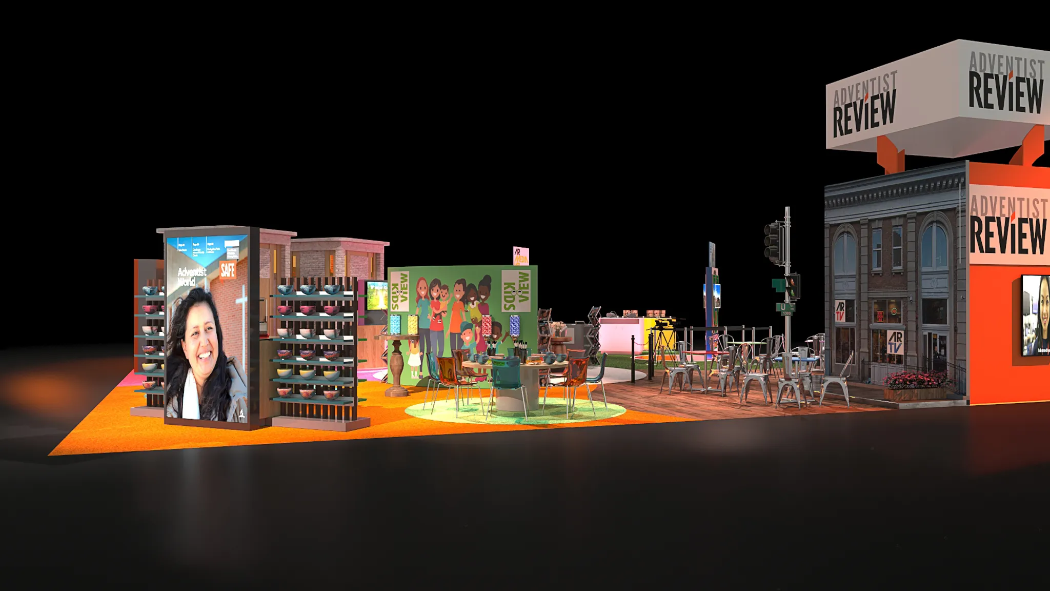 30x30 Île booth design by Reaction Space